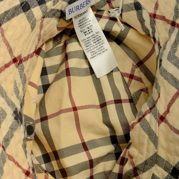 Burberry Classic Multi-Color Check Print Bucket Hat Size L - Picture 4 of 6